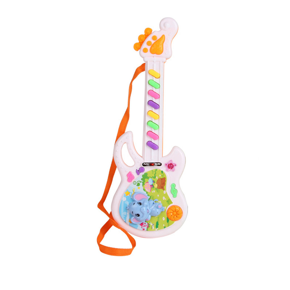 Kids Education Rhymes - 8 Keys Cartoon Electronic Guitar Early