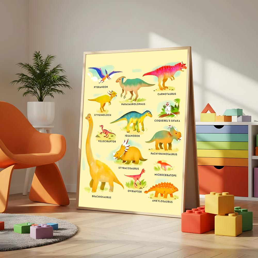 Art Dinosaur Names Chart Poste - Kids Education Name review and price